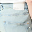 Jeans droit 7/8ème denim baby bleu femme