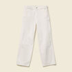 Jeans loose longueur 32 en coton denim blanc homme