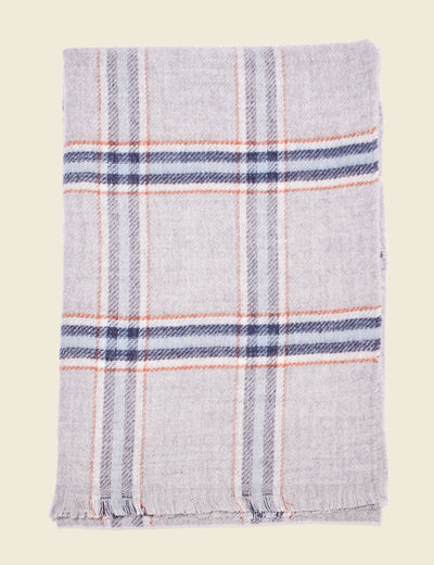 Écharpe gris foncé homme