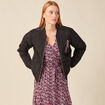 Veste bomber éco-responsable noir femme