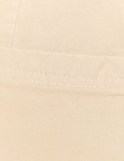 Short droit à coulisse sable homme