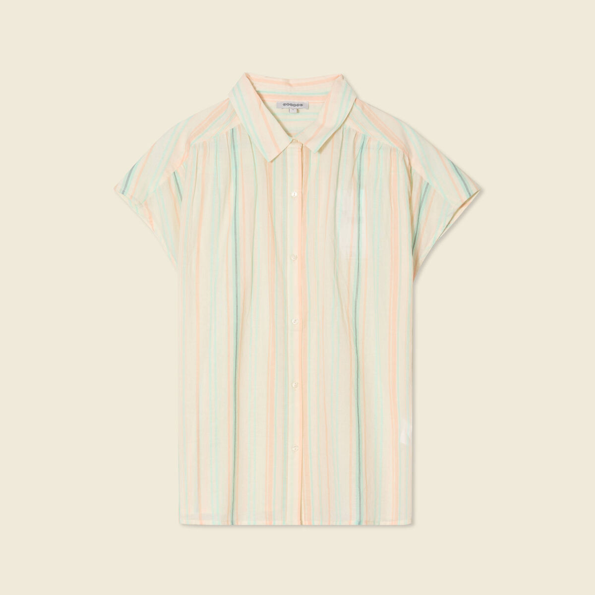 Blouse manches courtes blanc femme