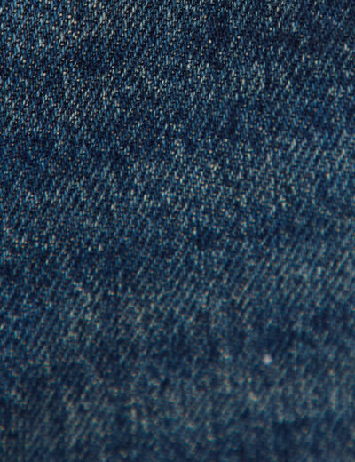 Jeans mom 7/8&egrave;me bleu femme