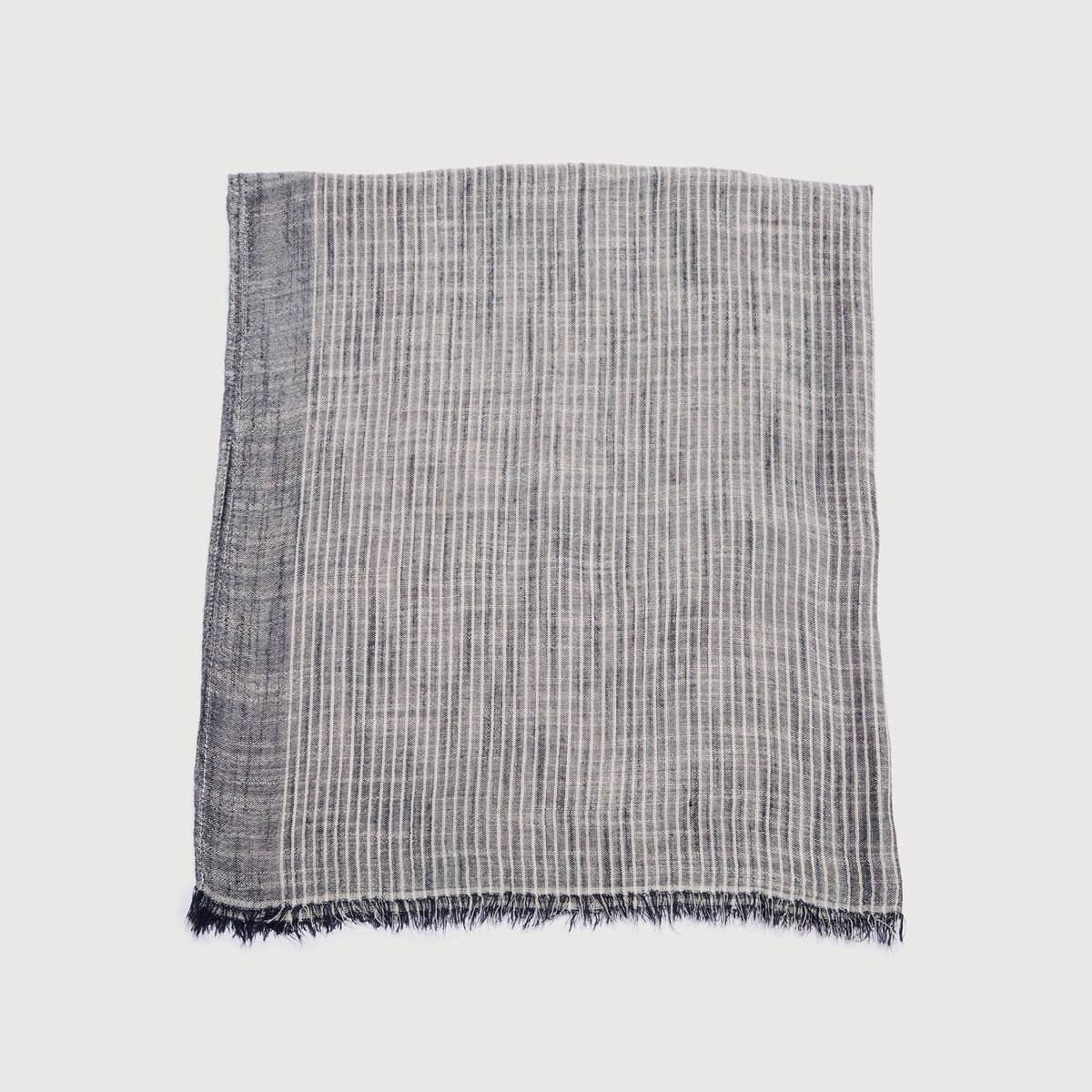 Foulard ray&eacute; bleu ciel homme