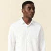 Chemise manches longues blanc homme