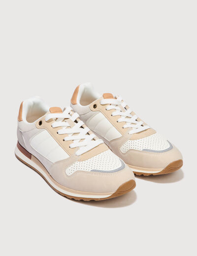 Basket beige homme