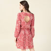 Robe éco-responsable rouge femme