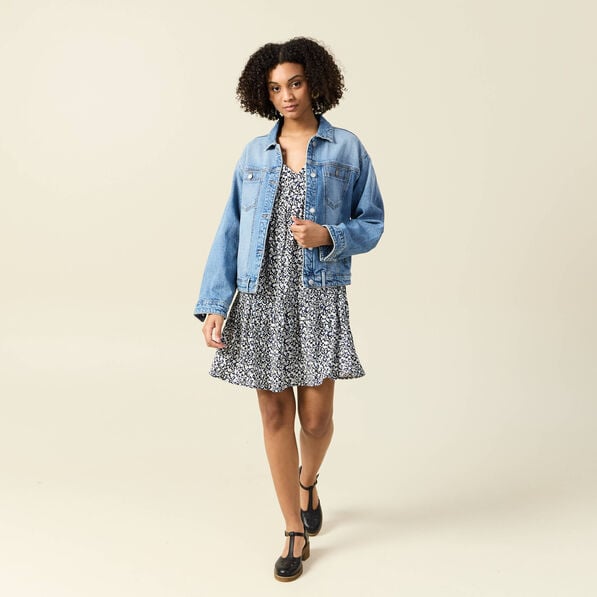 robe evasee manches courtes bleu femme Robe évasée manches courtes bleu femme