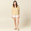Chemise éco-responsable jaune femme