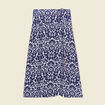 Jupe longue portefeuille bleu marine femme