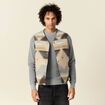 Blouson sans manche réversible beige homme