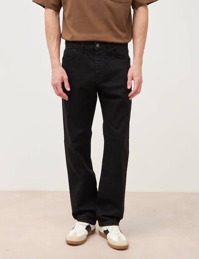 Jeans regular longueur 32 denim noir homme