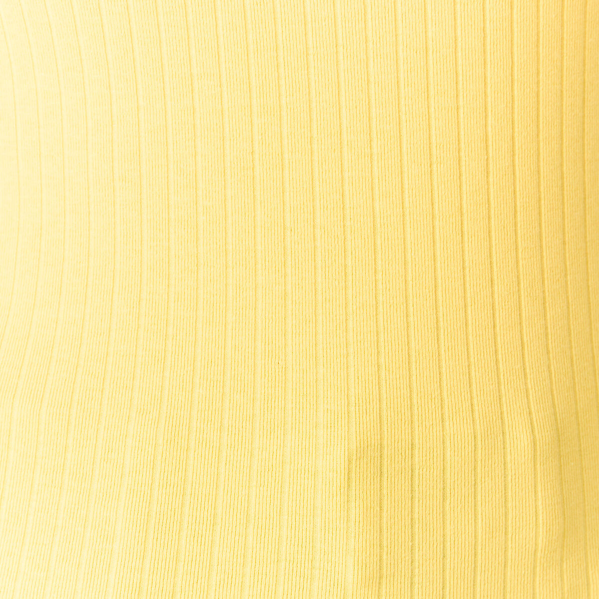 T-shirt manches courtes côtelé jaune femme