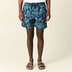 Short de bain vert foncé homme