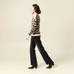 Pull manches longues bleu marine femme