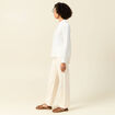 Chemise manches longues ecru femme