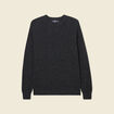 Pull manches longues fabriqu&eacute; en France gris fonc&eacute; homme
