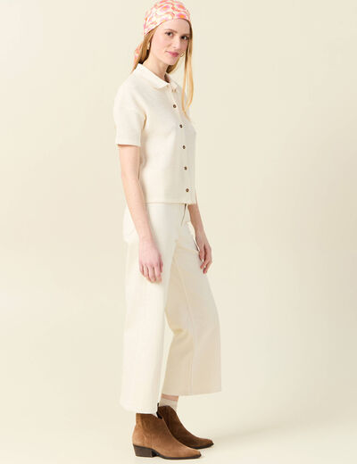 Polo éco-responsable creme femme