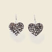 Boucles d'oreilles couleur argent femme