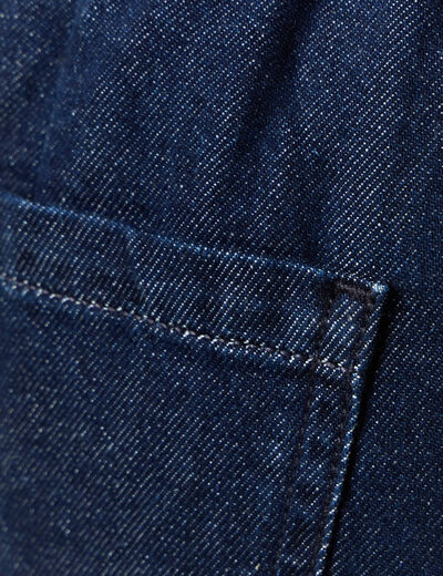 Jeans jogging élastiqué denim brut rinse femme