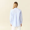 Chemise manches longues bleu pastel femme