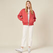 Pantalon éco-responsable denim blanc femme