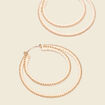 Boucles d'oreilles créoles ecru femme