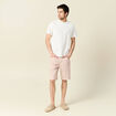 T-shirt manches courtes ecru homme