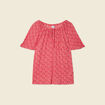 T-shirt manches courtes rouge femme