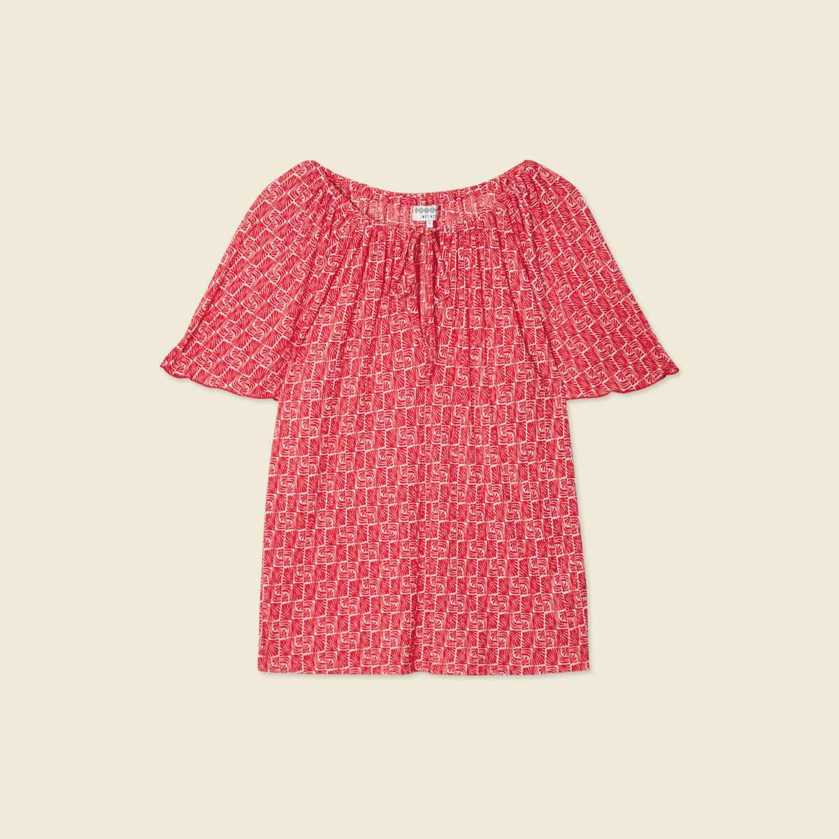 T-shirt manches courtes rouge femme