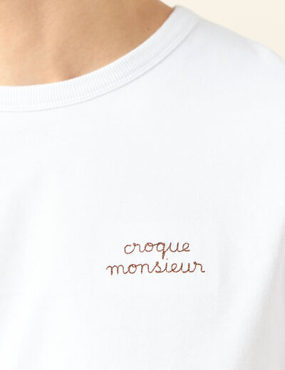 T-shirt manches courtes blanc homme
