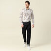 Chemise à manches longues blanc homme