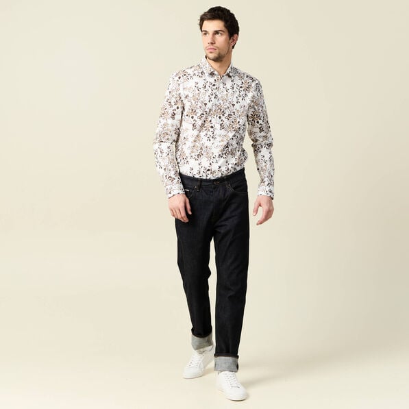 chemise a manches longues blanc homme Chemise à manches longues blanc homme