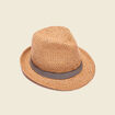 Chapeau d'&eacute;t&eacute; tress&eacute; sable homme