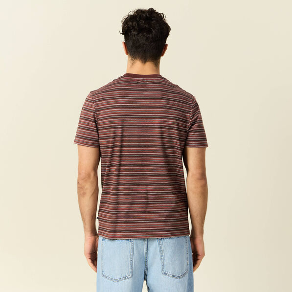 T-shirt manches courtes bordeaux homme