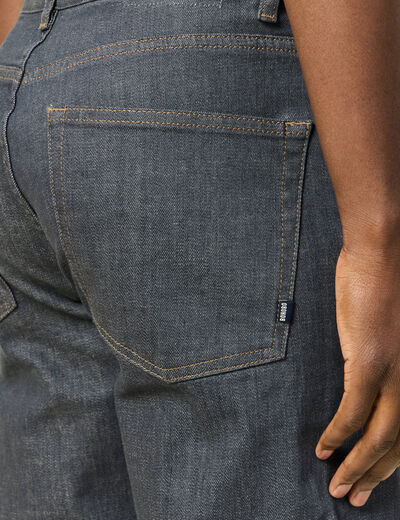 Jeans regular longueur 32 denim brut rinse homme