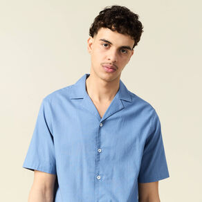 chemise manches courtes bleu gris homme Chemise manches courtes bleu gris homme