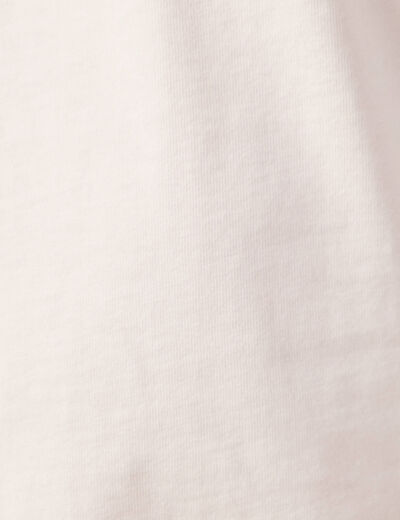 T-shirt manches courtes ecru homme