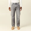 Jeans relax 5 poches denim gris homme