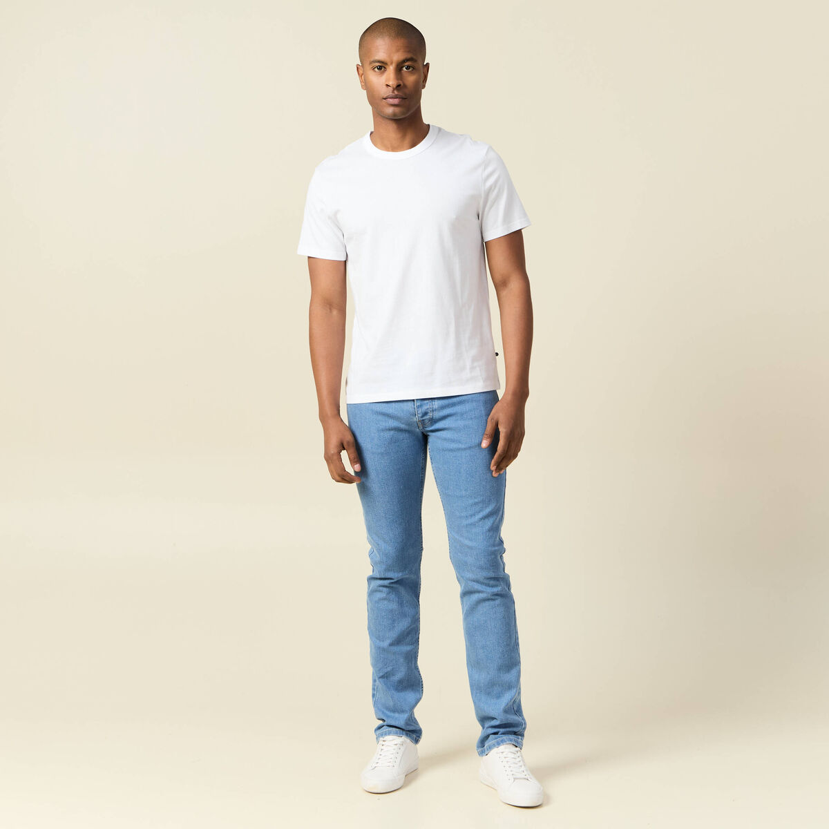 T-shirt éco-responsable blanc homme