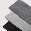 Lot de 5 paires chaussettes hautes gris fonc&eacute; homme