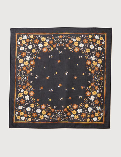 Foulard noir femme