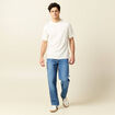 T-shirt manches courtes ecru homme