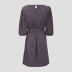Robe droite ceinturée gris foncé femme