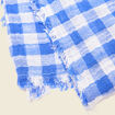 Foulard bleu electrique femme