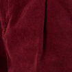 Short paperbag velours prune femme
