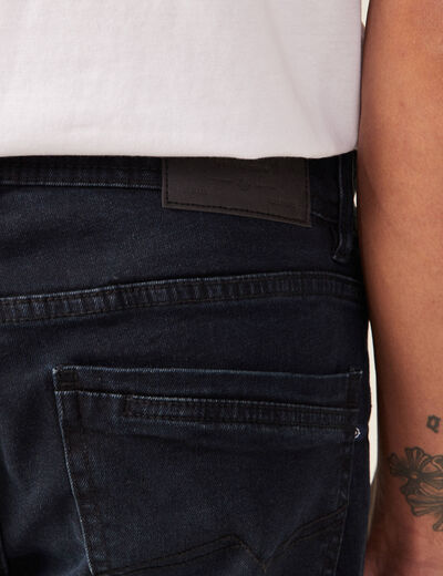 Jeans slim éco-responsable denim blue black homme