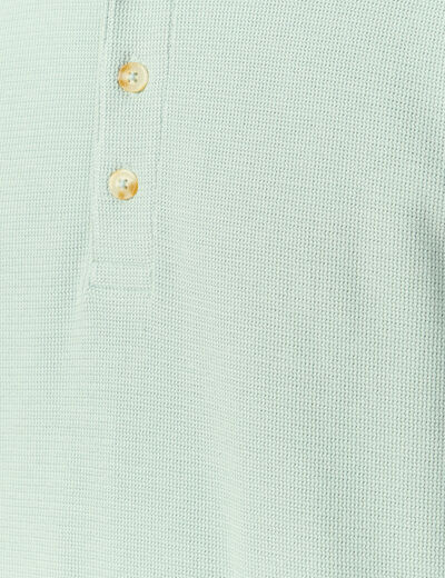 T-shirt manches longues vert pastel homme