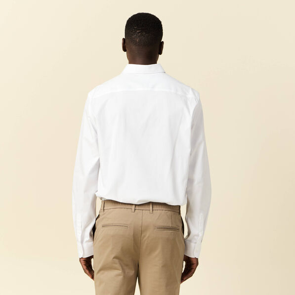 chemise manches longues blanc homme Chemise manches longues blanc homme