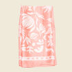 Foulard satin orange corail femme